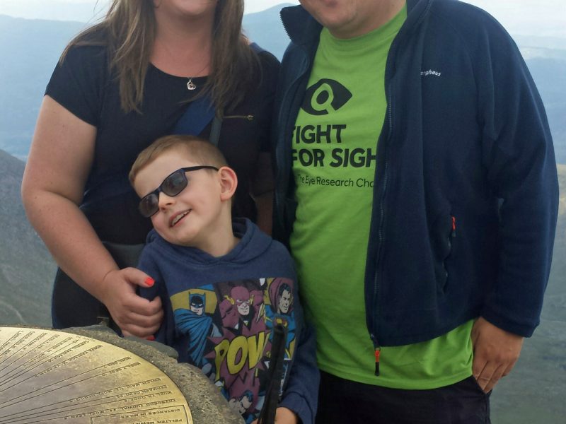 Alicia Jackson and Kevin Coghlan at Snowdon Summit