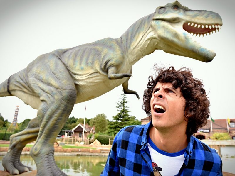 Andy Day's Dino Raps show at Lightwater Valley theme park was a great success
