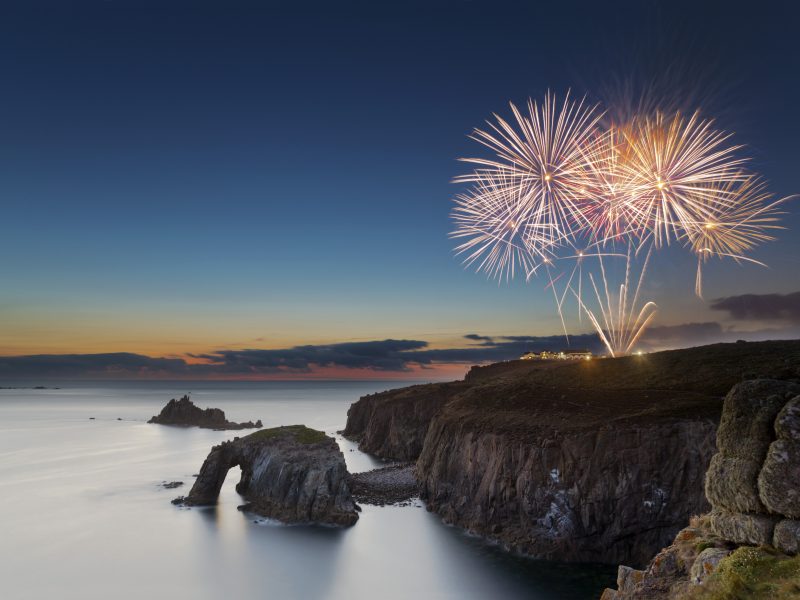 Fireworks over Land's End