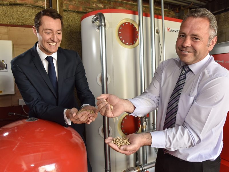 Inspecting Lightwater Valley's new biomass boilers