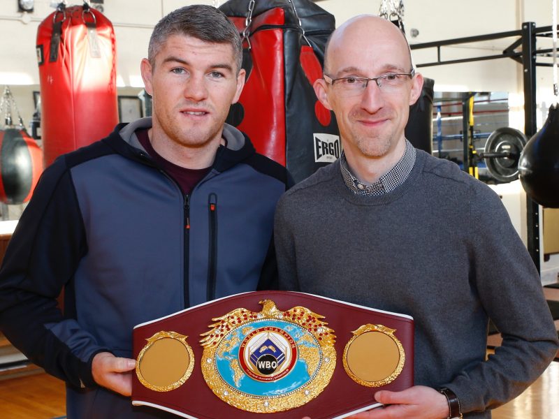 World champ Liam Smith with Boxed Off founder Richard Clein