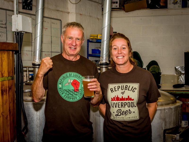 Tony and Liz Rothwell of Republic of Liverpool Beer Company