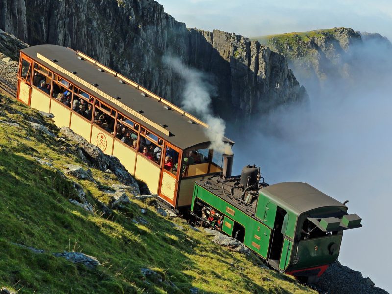 The Snowdon Lily carriage pushed by Enid