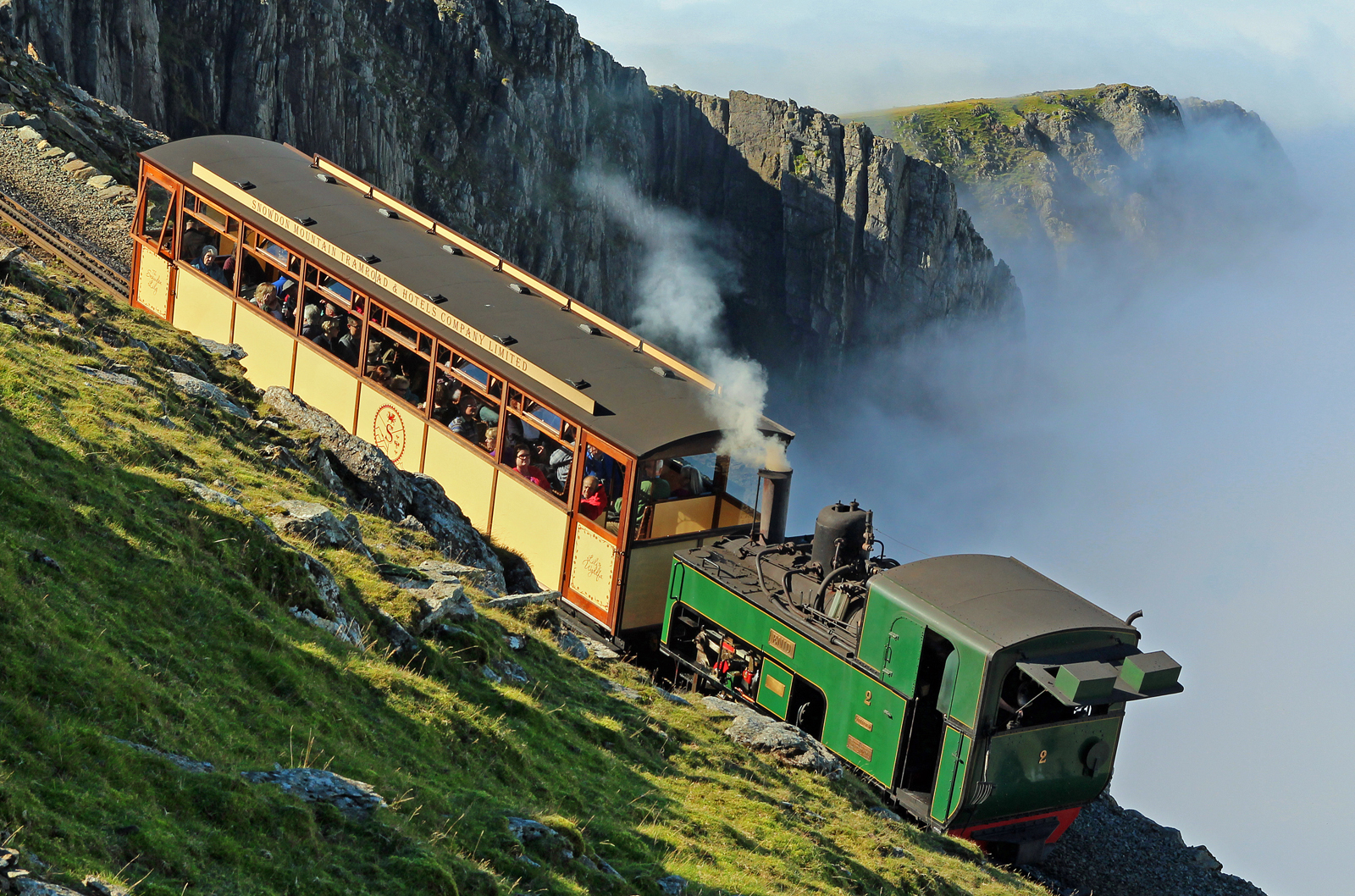 The Snowdon Lily carriage pushed by Enid