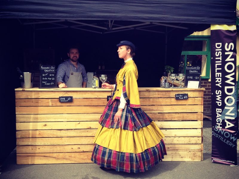 Snowdon Mountain Railway staff dressed in Victorian clothing for the 120th anniversary weekend celebrations