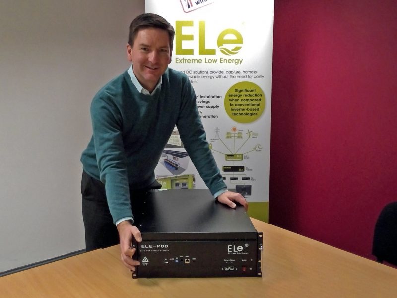 Mark Buchanan of Extreme Low Energy (ELe) with the revolutionary POD battery system