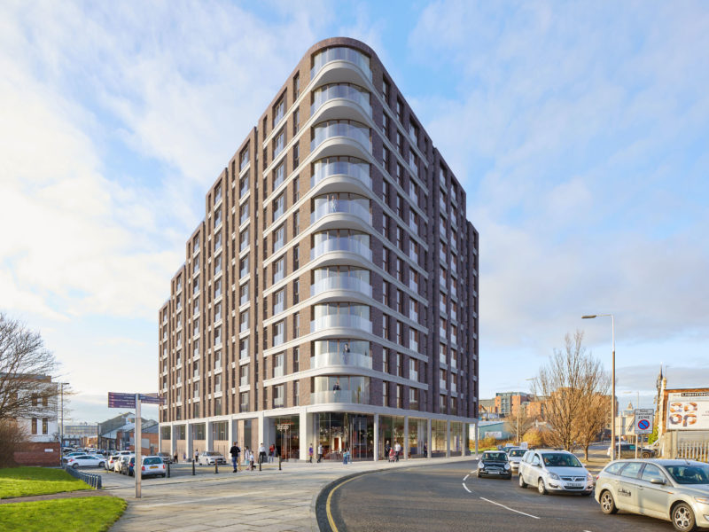 CGIs showing designs for ‘Eclipse’ a new £20m apartment complex in Liverpool’s Baltic Triangle