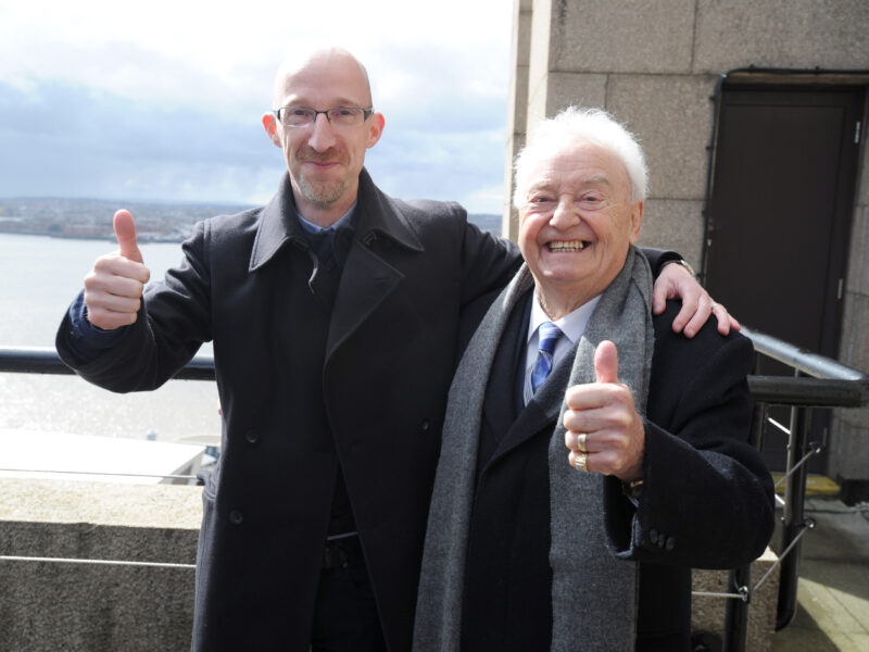 Richard with Gerry Marsden MBE launching RLB360 in 2019